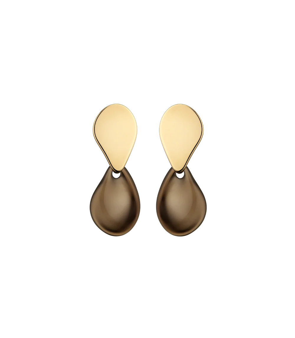 Naé Earrings - Smoked glass