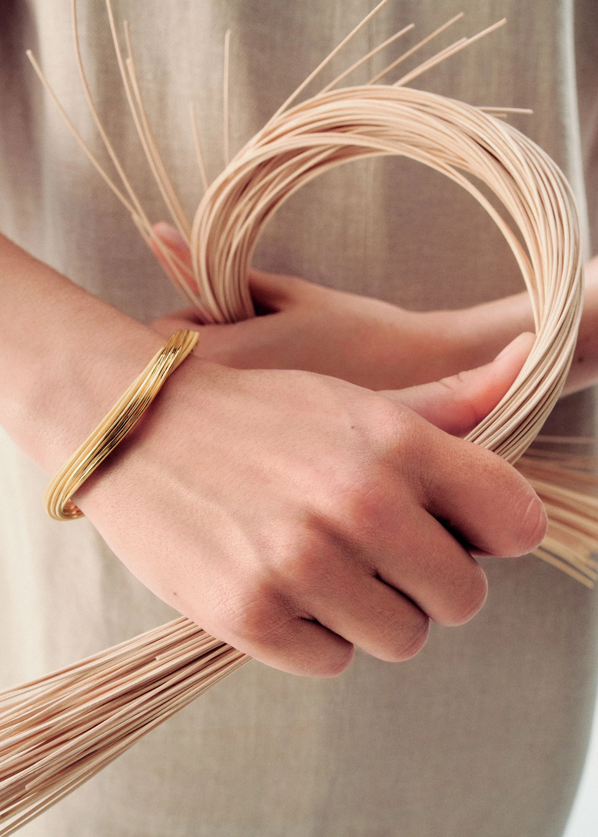 Rozo Bangle - Rattan - Image 4
