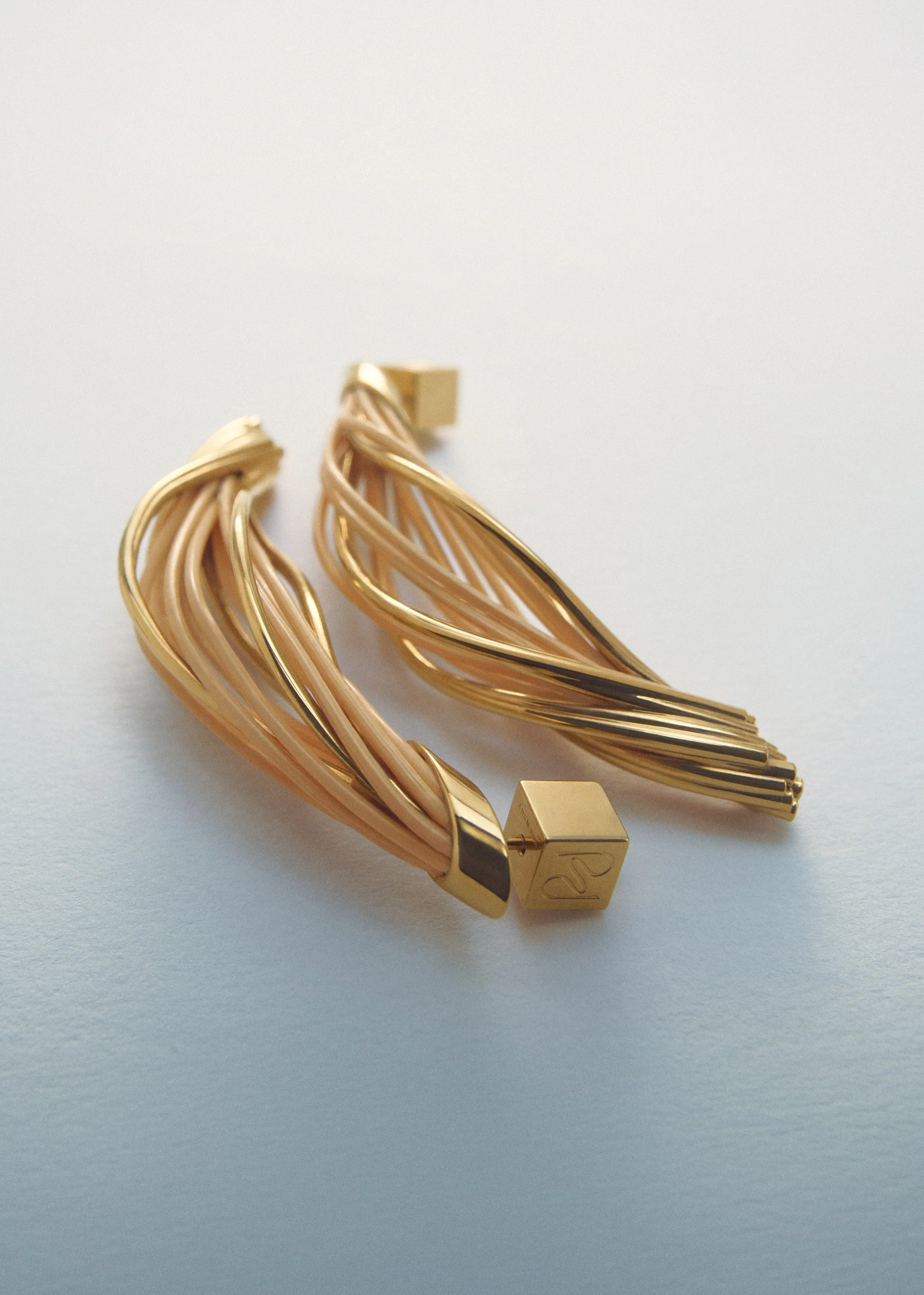 Rozo Drop Earrings - Rattan - Image 3